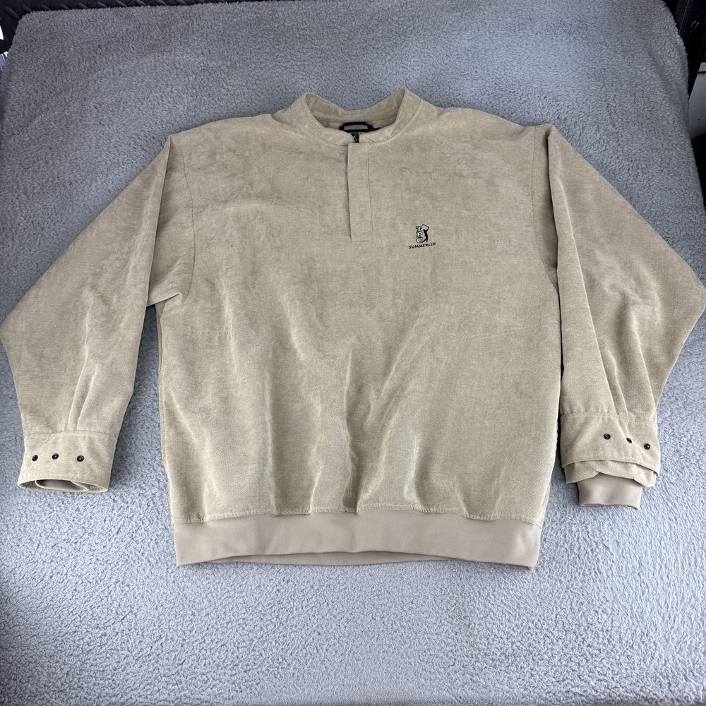 TPC Summerlin Golf Pullover‎ Sweater Mens 2XL Tan Zero Restriction Outerwear